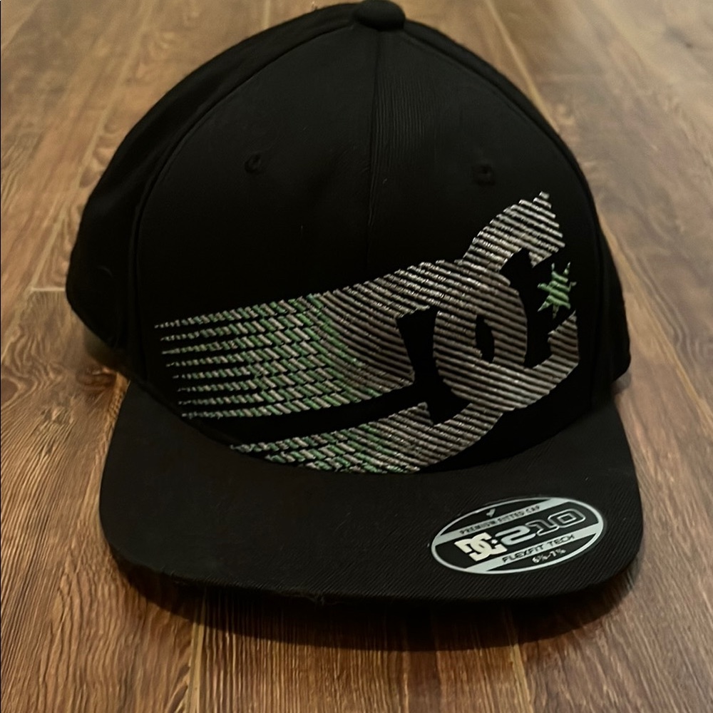 DC Black Cap with Green Details